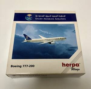 未使用品 herpa 1/500 サウディア サウジアラビア航空 ボーイング 777-200