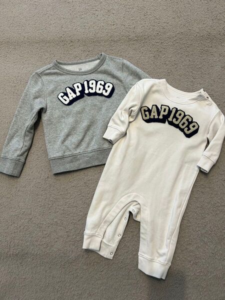 GAP ロンパース カバーオール 兄弟 おそろコーデ リンクコーデ 姉妹
