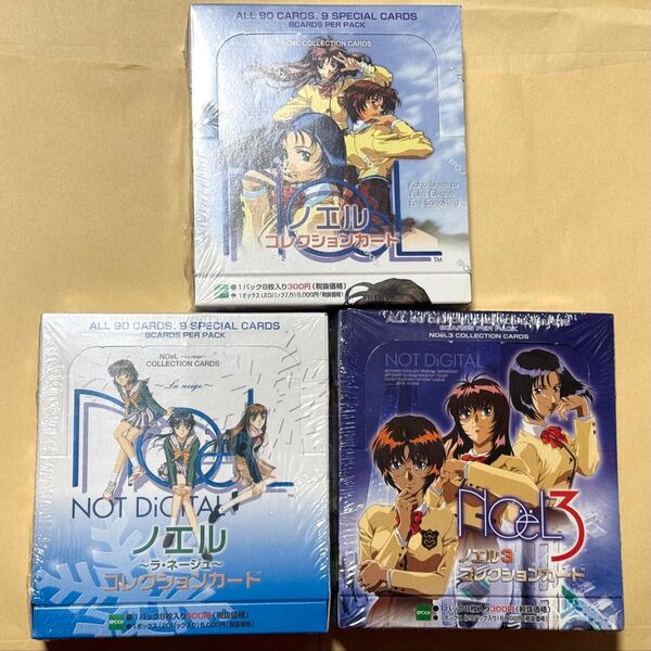 エポック社 NOeL NOT DIGITAL / la neige / NOeL3 コレクションカード 未開封 BOX セット
