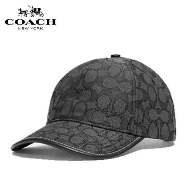 【COACH★C5816】コーチ 百貨店商品♪ シグネチャージャカードベースボールキャップ帽子 定価23,100円 新品タグ付き