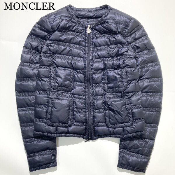 MONCLER ライトダウンジャケット LISSY 4ポケット ネイビー XS