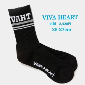 新品【VIVA HEART GOLF】ビバハート ゴルフ レギュラー ソックス ブラック