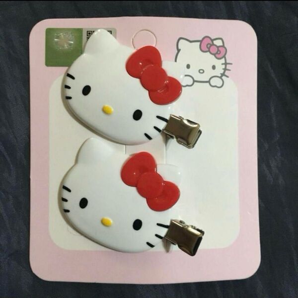 新品 はろーキティ キティちゃん 前髪クリップ