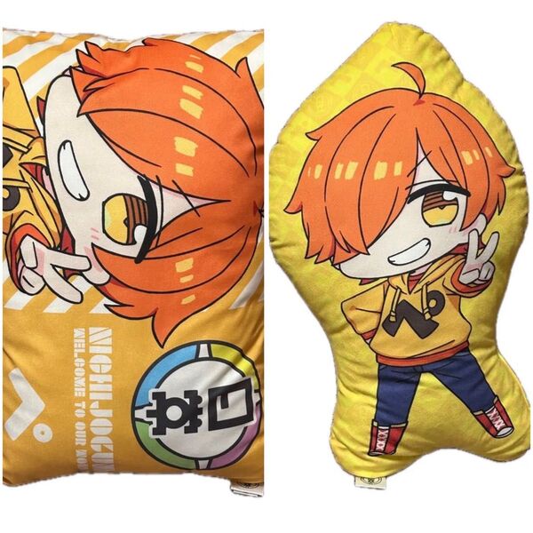 日常組 ぺいんと しまむら クッション 枕 セット
