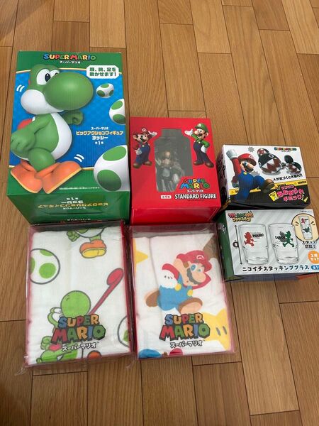 マリオ ルイージ フィギュア グラス ヨッシー ワンワン バスタオル まとめうり