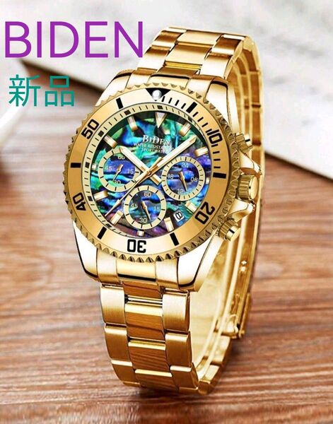 特価中 ★■ 新品 BIDEN メンズ 腕時計 クロノグラフ