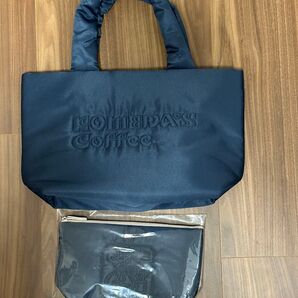 コメダ珈琲 ネイビー トートバッグ