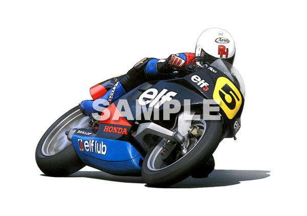 即決送料無料 ホンダNS500 elf-3ハスラム バイクグラフィック 額付きインテリア雑貨 エルフ オイル NS400R