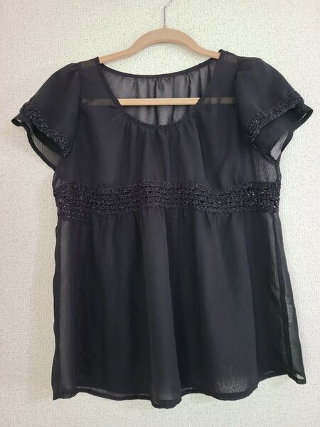 LOWRYS FARM シフォン素材トップス Mサイズ