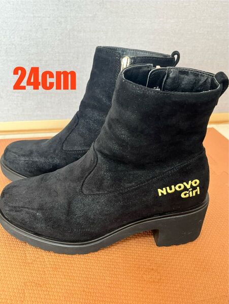 NUOVO Girl ショートブーツ 24cm