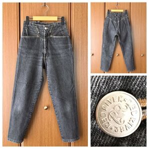 希少 VINTAGE RED RIVER BLK ワイドテーパードデニムパンツ