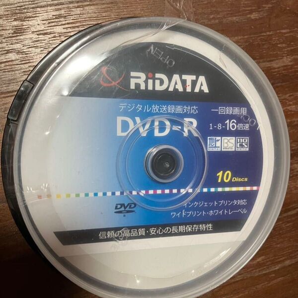 RiDATA Video用DVD-R 120min 10枚スピンドルケース IJP対応