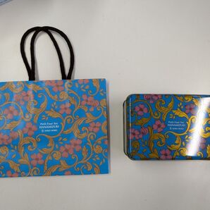 ヨックモック 青山店限定 プティフールセック ハナミズキ 空き缶 ショッパー