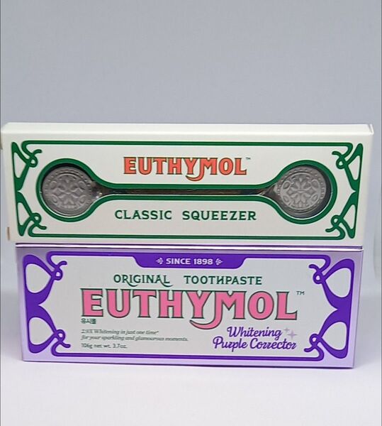 EUTHYMOL ユーシモール ホワイトニングパープルコレクター歯磨き粉 スクイーザー