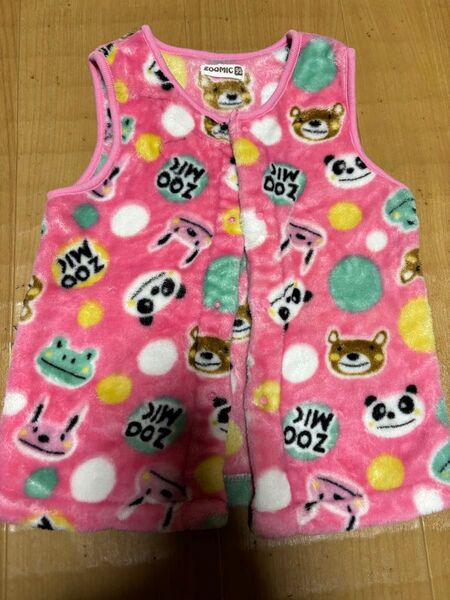 zoomic フリース スリーパー あったか ベスト 95 もこもこ