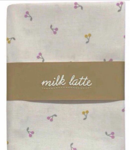 milk latte ミルクラテ シーチング生地 チェリー カラフル