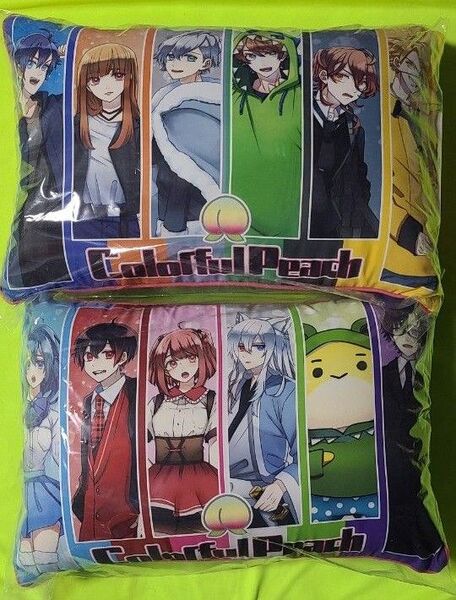 【新品未使用】カラフルピーチ カバー付き枕 クッション しまむら 2点セット