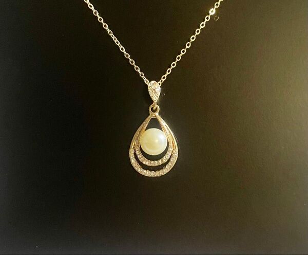 ネックレス パール ピアス セット ペンダント ゴールド