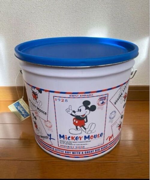 【新品未使用】ミッキーマウス ペール缶 スツール缶 平成レトロ アンティーク