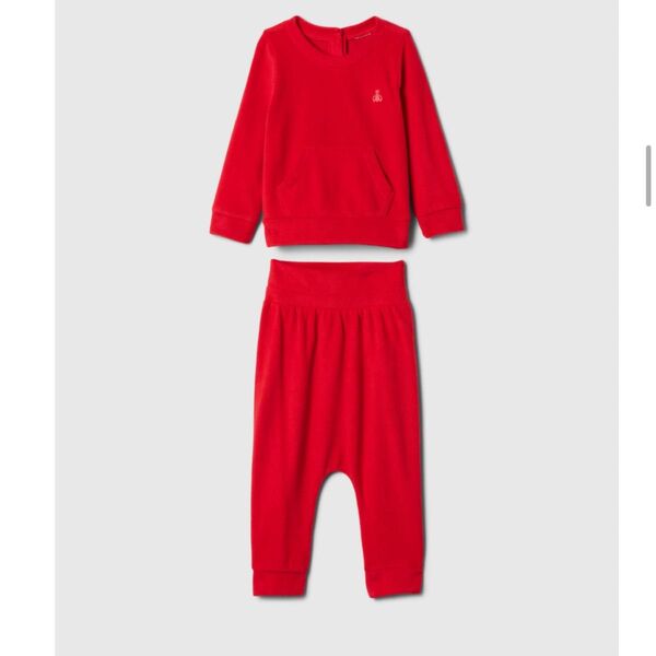 babyGAP ソフトスパン スウェット 2点 セットアップ (ベビー) レッド
