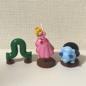 チョコエッグ マリオワンダー ピーチ トッシン 尺取り虫土管 フィギュア 3点セット