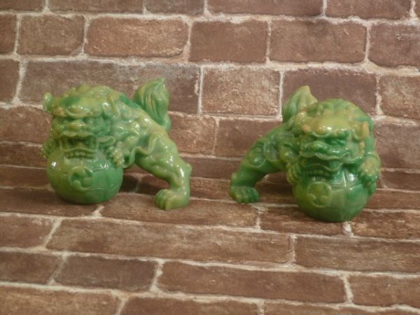 2025年最新】Yahoo!オークション -狛犬 置物 翡翠の中古品・新品