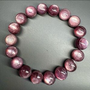 お得!大玉!パープルマイカレピドライト(葡萄色)11.7mmブレスレット