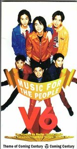 ◆8cmCDS◆V6/MUSIC FOR THE PEOPLE/Vの炎OP/デビューシングル