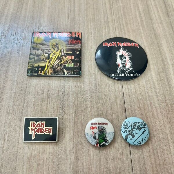 アイアンメイデン 【IRON MAIDEN】 バッジ4点 (おまけつき)