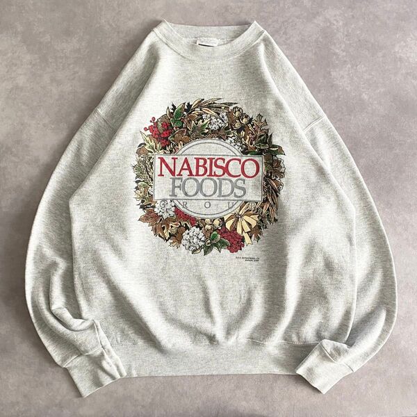 90s USA製 TULTEX NABISCOFOODS スウェットトレーナー
