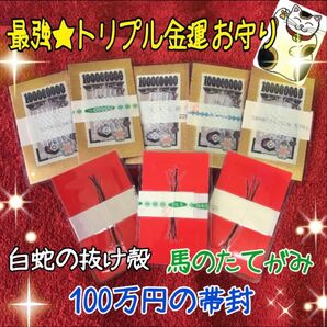 開運 帯封一本タイプ 最強★トリプル金運 お守り