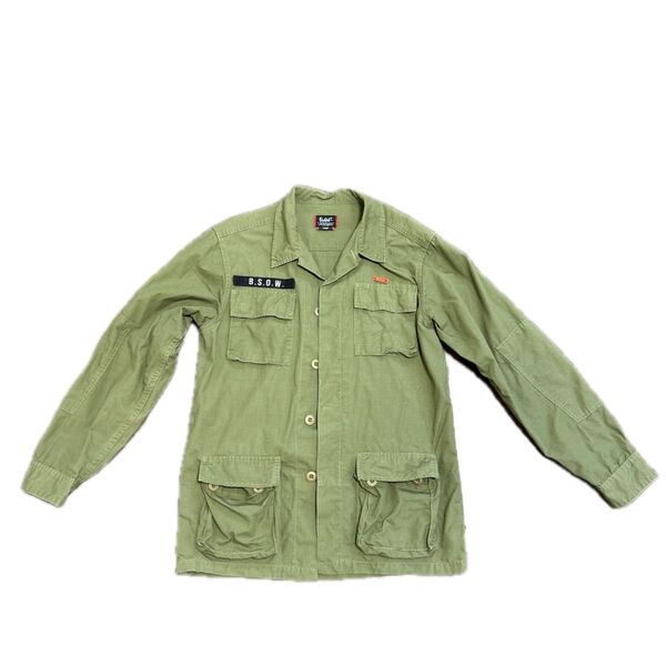 ARMY ミリタリー ジャケット カーキ US コットン リップストップ ミリタリージャケット ノンリップ