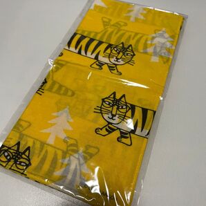 【未使用・未開封】リサラーソン Zoff コラボ トラマイキー柄 ミニ風呂敷 ハンカチ(イエロー)