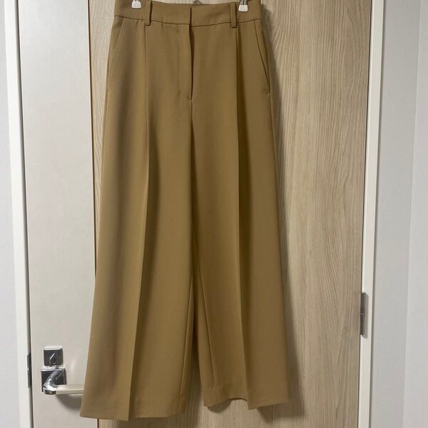 icb タックパンツ ワイドパンツ裏無し