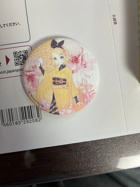 ボーカロイド 鏡音リン トレーディング和紙缶バッジ 桜ミク POP UP SHOP