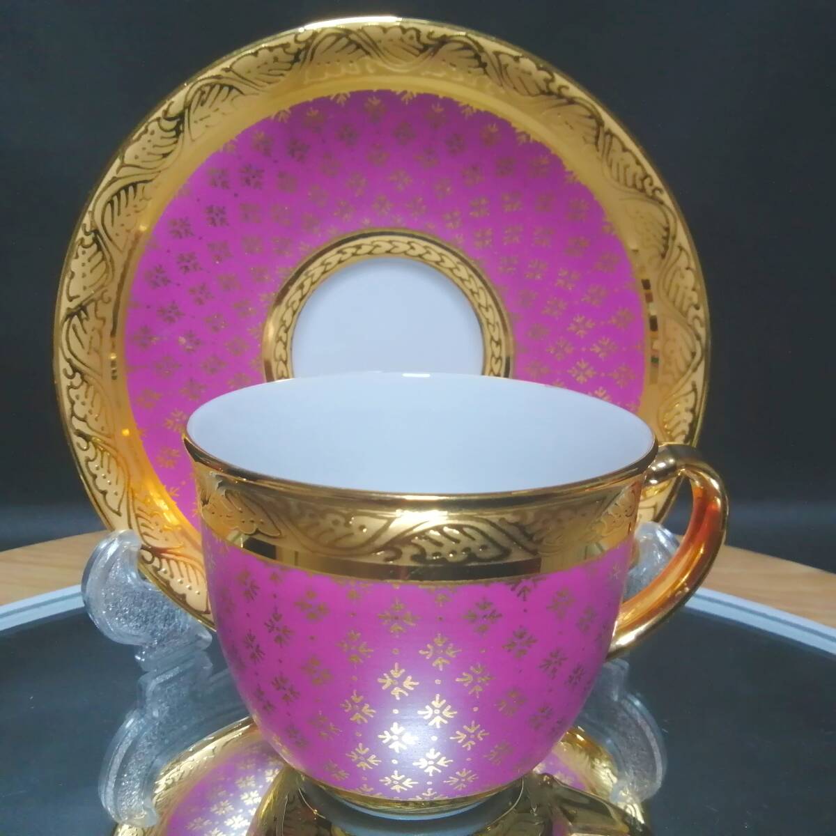 Yahoo!オークション -「ベンジャロン」(カップ&ソーサー) (茶器 Yahoo!オークション -「ベンジャロン」(カップ&ソーサー) (茶器