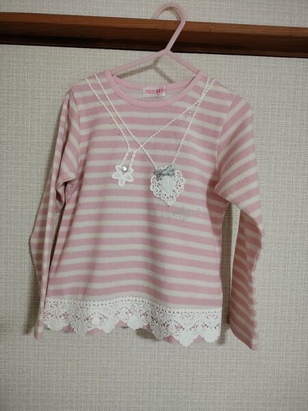 120 メゾピアノ Tシャツ カットソー トップス 長袖Tシャツ