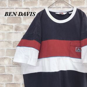 【844】BEN DAVIS Tシャツ 切り替え 半袖Tシャツ メンズ