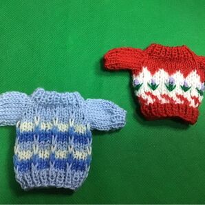 22cmドール用の半袖ニットセーター