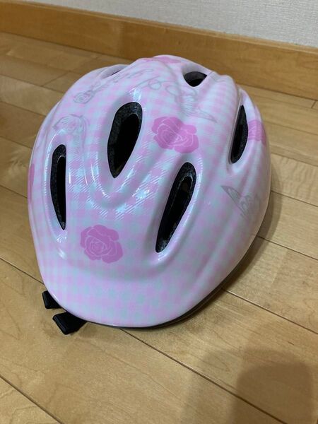 子供用 自転車 ヘルメット ピンク54〜58センチ。