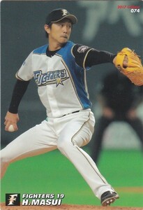 カルビー 2017プロ野球チップス第2弾 074 増井浩俊（日本ハム） レギュラーカード
