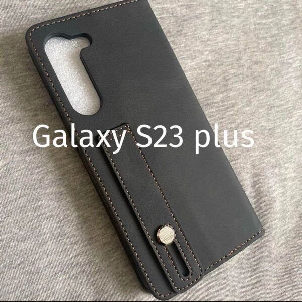 Samsung Galaxy S23 plus 手帳型ケース カバー ブラック スマホケース