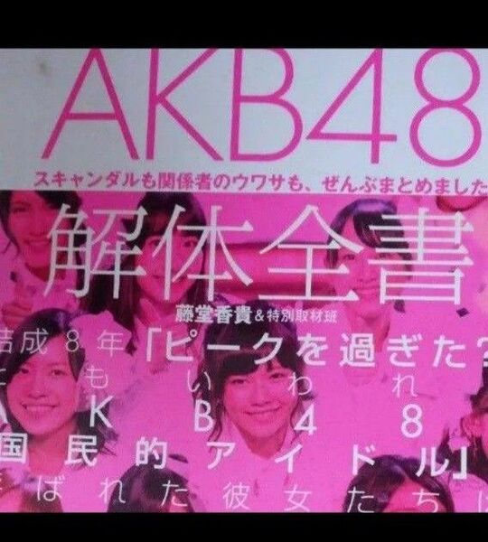 AKB48解体全書 スキャンダルも関係者のウワサも、ぜんぶまとめました! 藤堂香貴&特別取材班