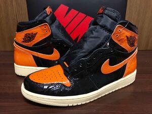 19年製 NIKE AIR JORDAN 1 RETRO HIGH OG SHATTERED BACKBOARD 3.0 ナイキ エアジョーダン バックボード AJ1【555088-028】エナメル US9.5