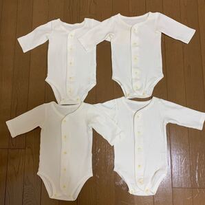コンビミニ長袖ボディースーツ(肌着)4枚セット