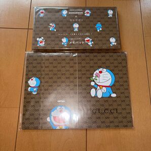 ☆週末再値下げ!貴重!セットで!☆ ドラえもん GUCCI グッチ☆付録のみ☆ メモパッド 便箋☆