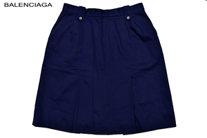 M-873* free shipping *BALENCIAGA GOLF CLUB Balenciaga Golf Club * regular goods navy navy blue color culotte pants pleated skirt 66cm