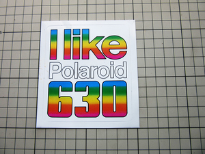 4196 【即決・定額・同梱包可能】★レア　有名 POLAROID　インスタント　カメラ　カラー1981年　ポラロイド◆ ヴィンテージ ステッカー ◆ 