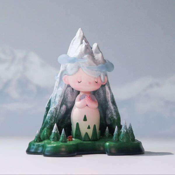 芝麻二林 甜小憂(テンシャオユウ)「雪山」【コレクションフィギュア】 ポップマート フィギュア デザイナーズトイ