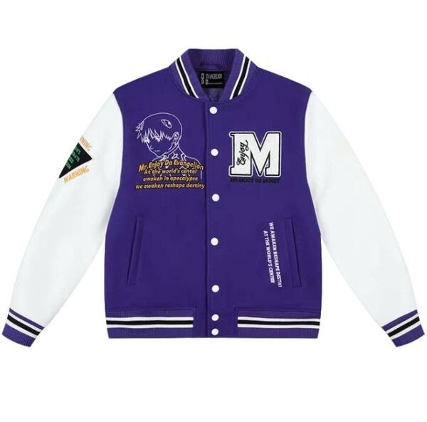 日本未発売 MEDM EVANGELION BASEBALL JACKET 初号機カラー Lサイズ RADIO EVA 碇シンジ